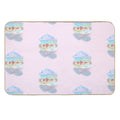 Ocean Sea Pink Full Moon Phase Water Witch  Odorless Bath Mat