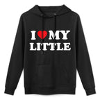 I Heart My Little Funny Matching Little Big Sorority Medium-Weight Fabric Hoodie