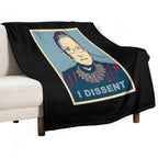 Notorious RBG I DISSENT Quick-dry Throw Blanket