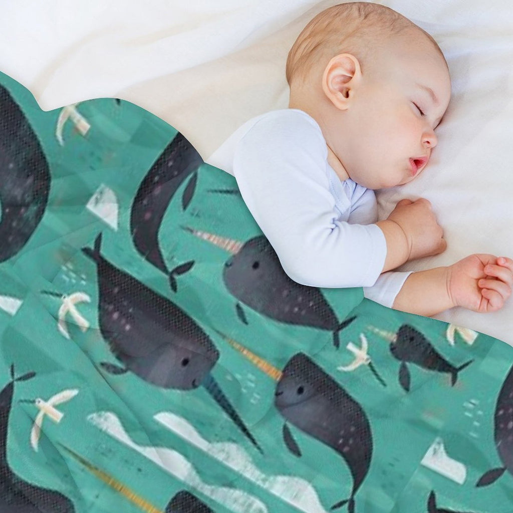Narwhals And Narbirds Premium Throw Blanket