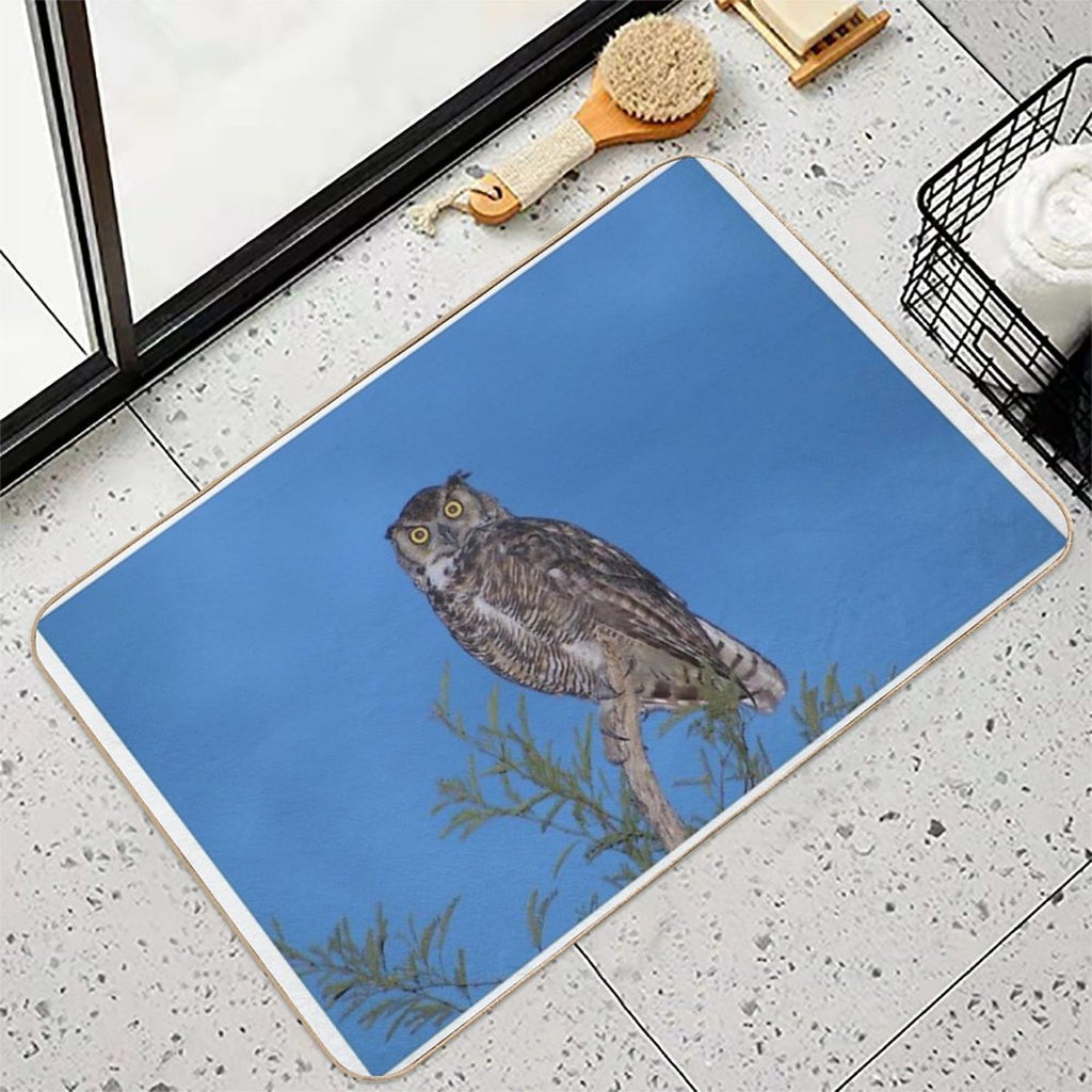 Beautiful Wise Owl  Slip-Resistant Bath Mat