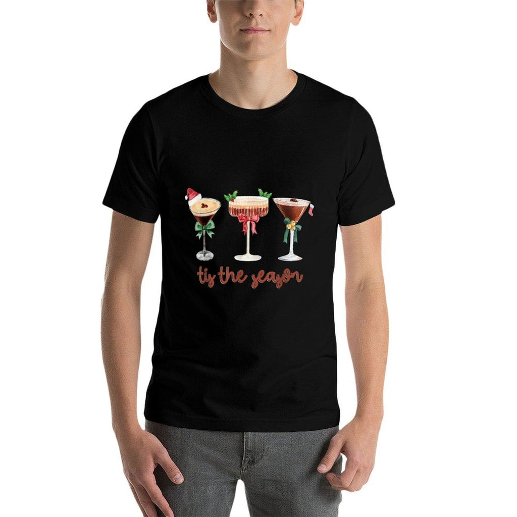 Tis The Season Espresso Martini Glasses Christmas Cocktail  Graphic-printed T-Shirt