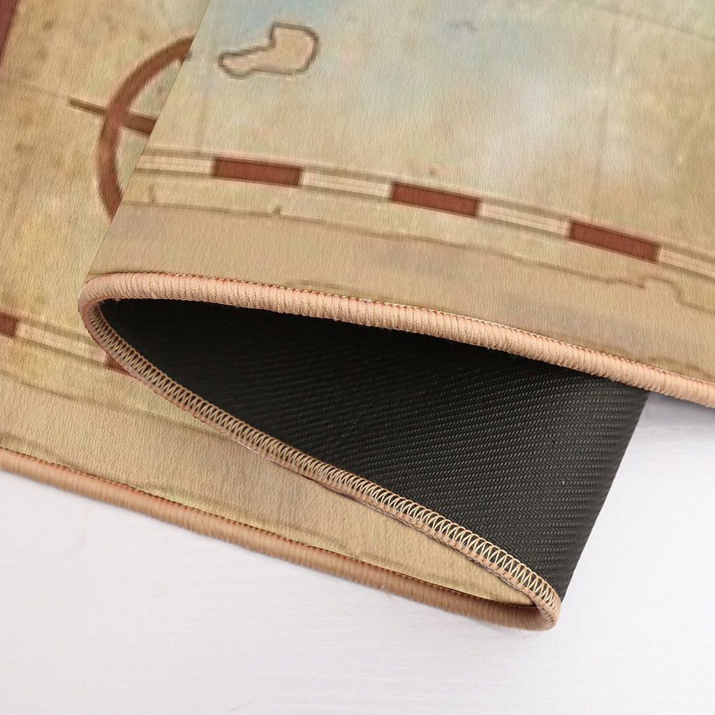 Map of Neverland  Easy To Clean Bath Mat