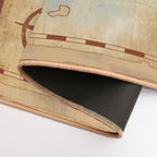 Map of Neverland  Easy To Clean Bath Mat