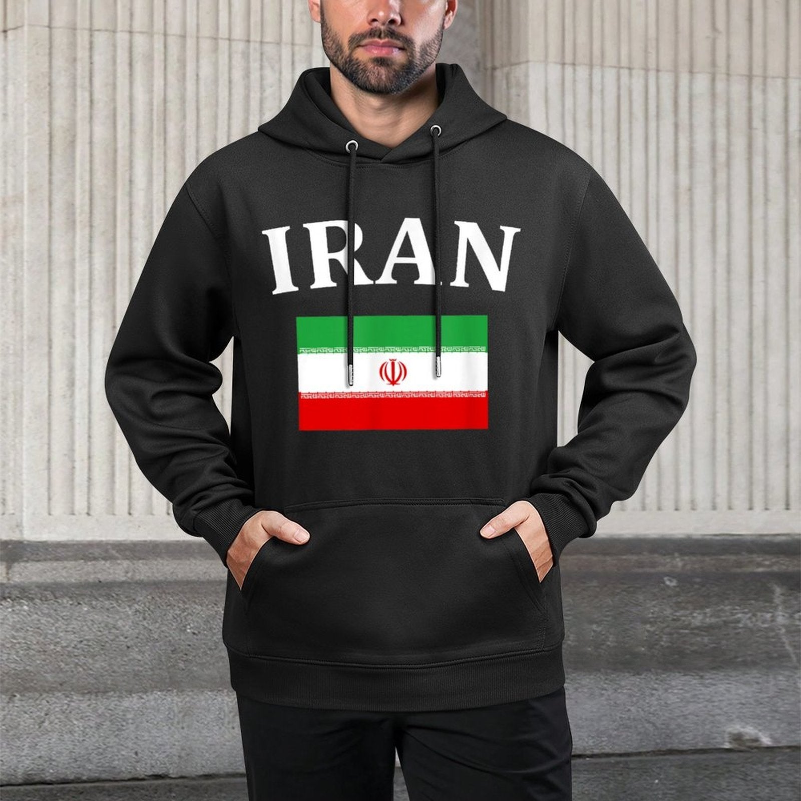 Iranian Pride T-shirt Iran Great Gift Adjustable Hood Hoodie