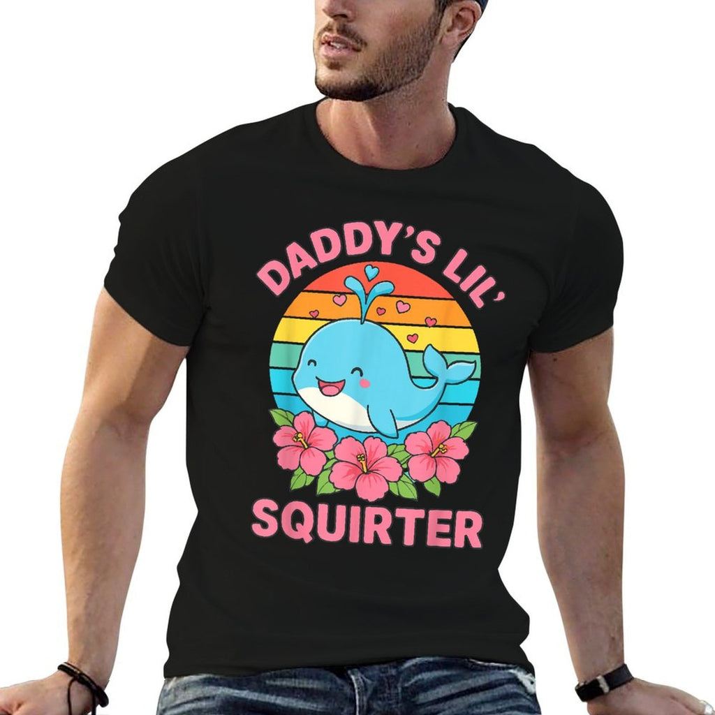 Inappropriate Funny Daddys Lil Squirter Embarrassing Women  Moisture-wicking T-Shirt