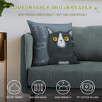 Maths Cat Soft Anti-Pilling Throw Pillow
