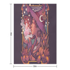 CRYSTAL WITCH Machine-washable Throw Blanket