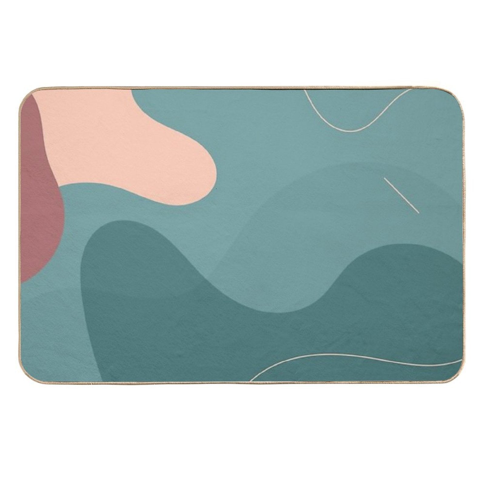 Abstract Waves  Toxin-Free Bath Mat