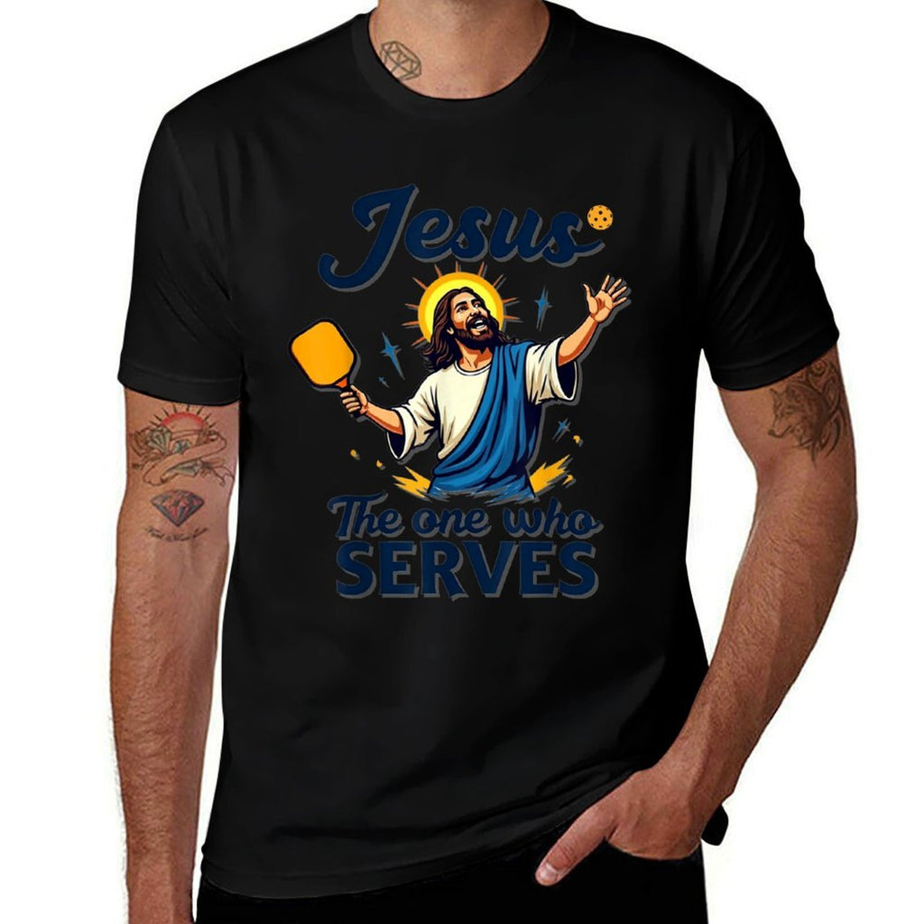 PIckleball Jesus - The Ultimate Serve  Eco-friendly Material T-Shirt