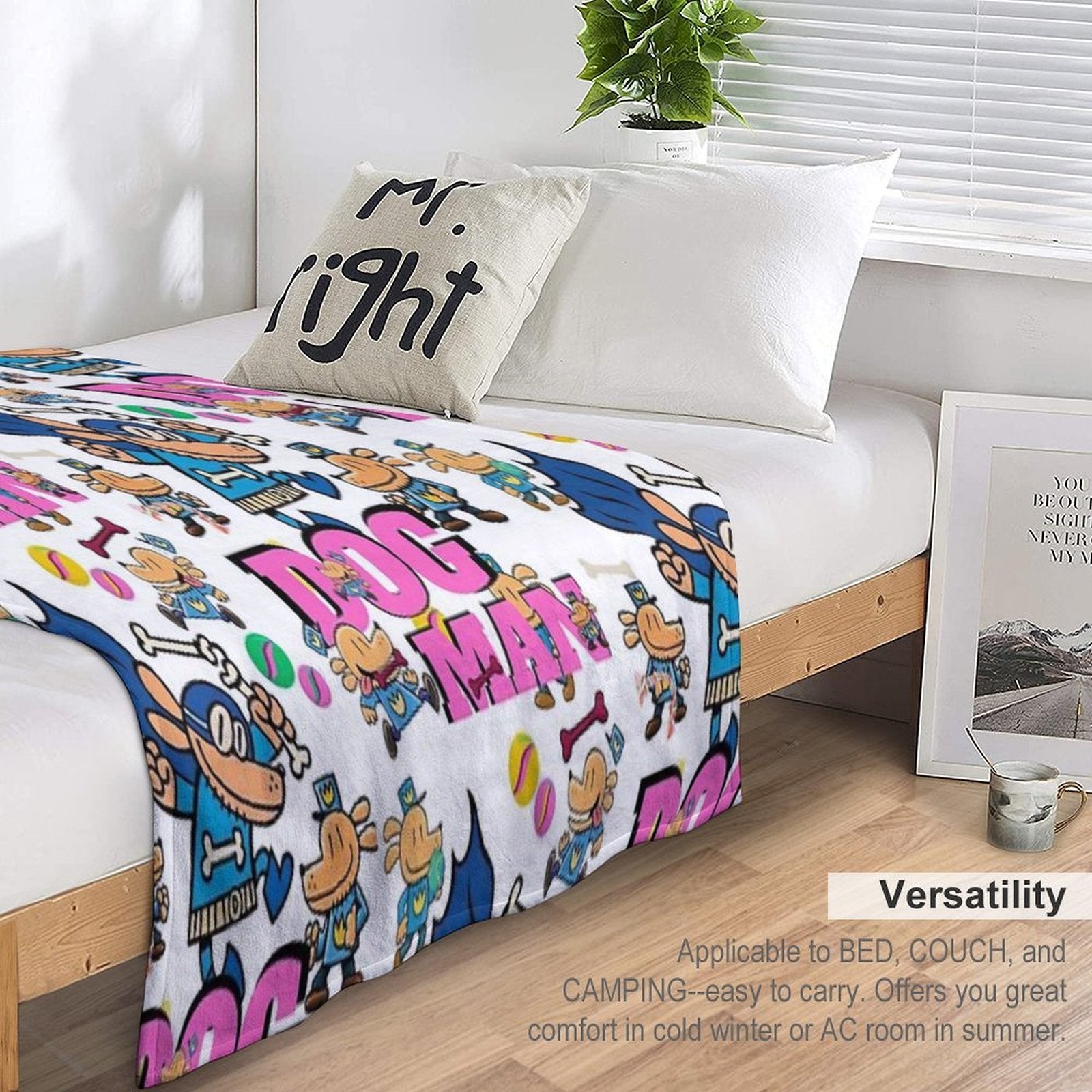 Dogman Eco-conscious Throw Blanket