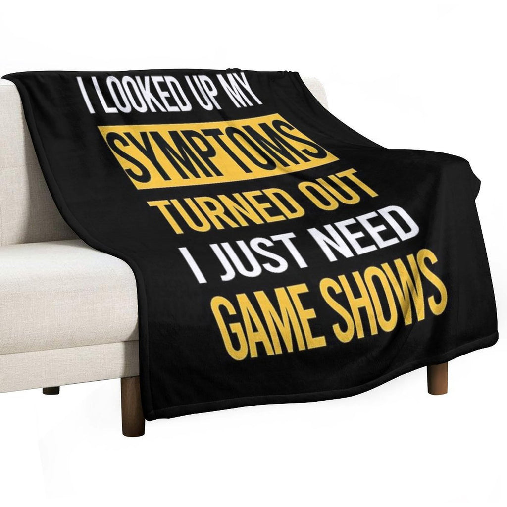 Funny My Symptoms Game Shows TV Show All-season Throw Blanket