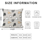 Kittens And Fish Pattern Soft High-Density Material Throw Pillow