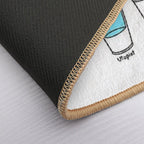 Glass Half Empty Meme - Artist Edition  Non-Slip Bath Mat