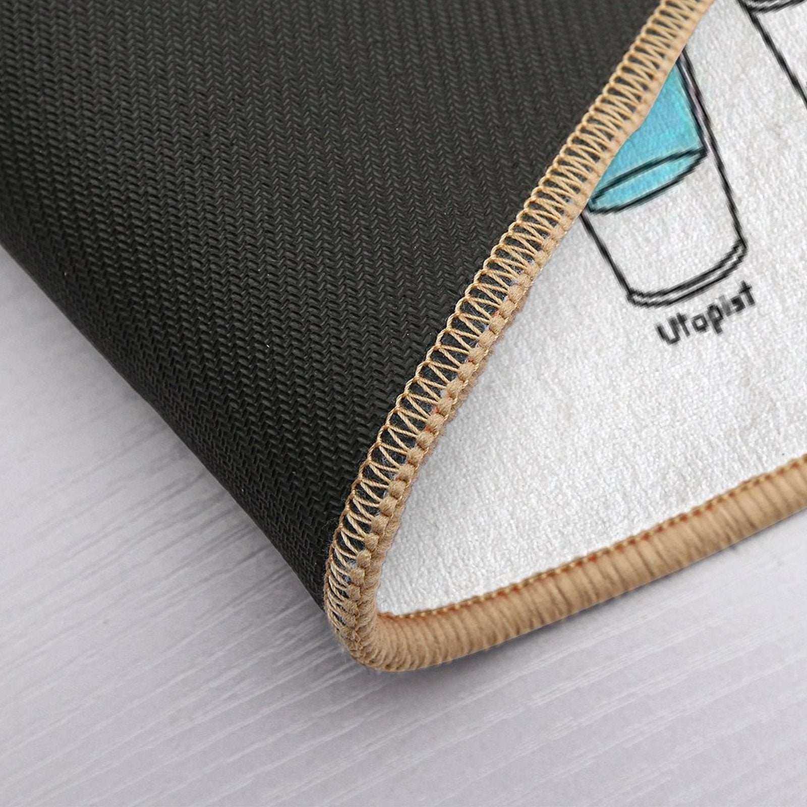 Glass Half Empty Meme - Artist Edition  Non-Slip Bath Mat