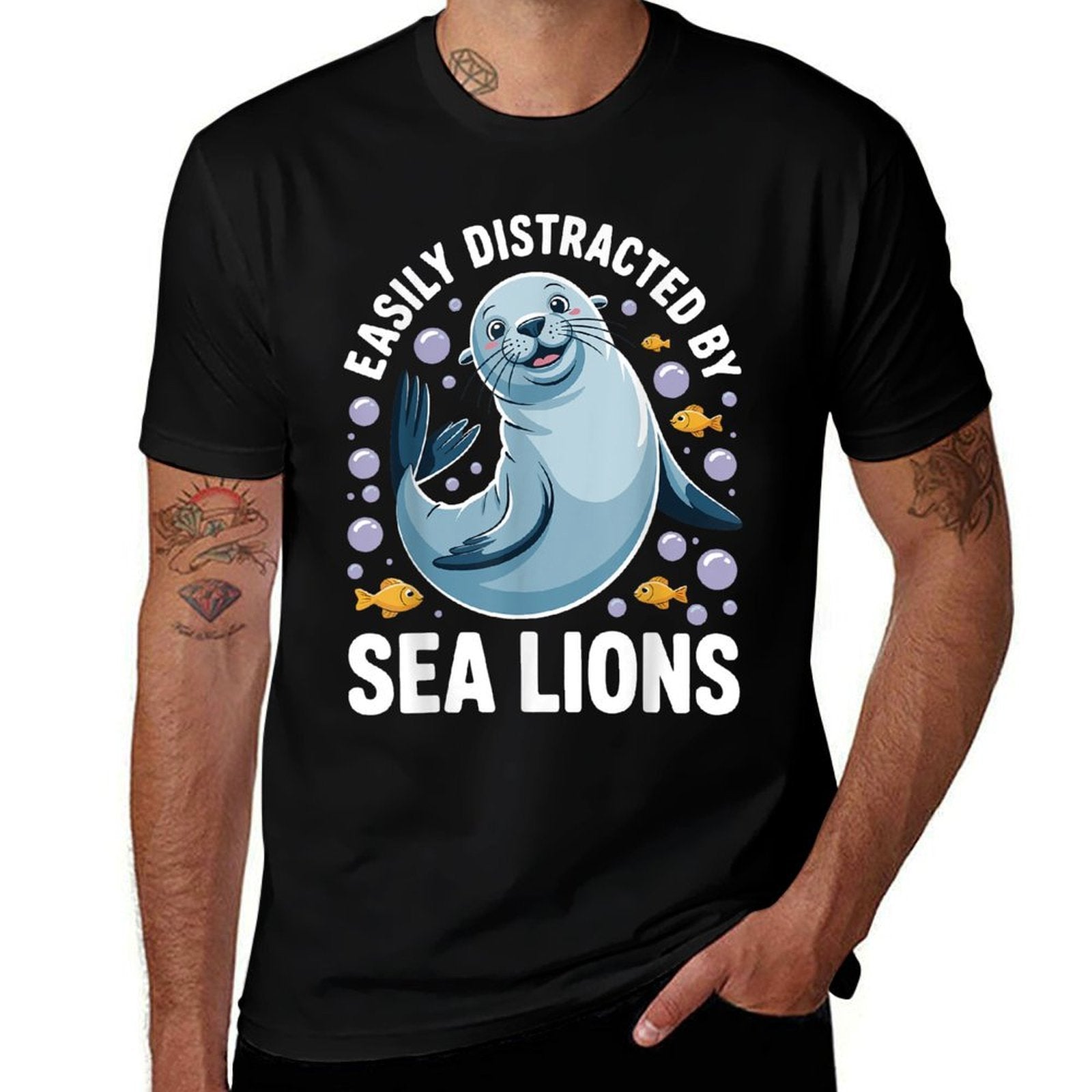 Sea Lion Costume For Men Women Seal Animal Sea Lion Lover  Tagless Design T-Shirt
