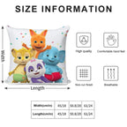 Word Party - Kids Tv Show Soft Home Decor Throw Pillow