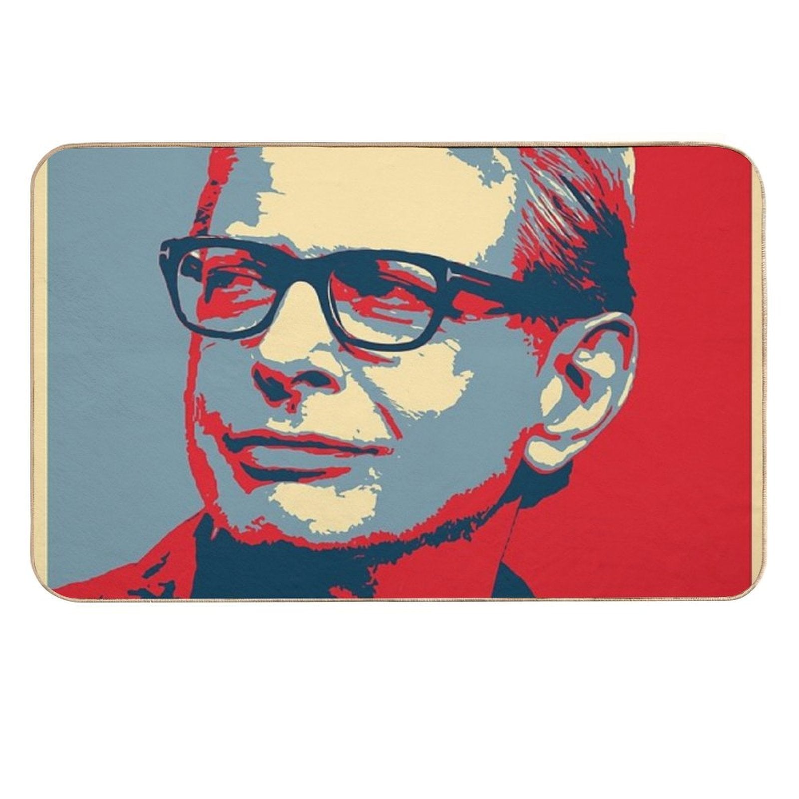 Jeff Goldblum Face Hope Pattern  Dirt-Trapping Bath Mat