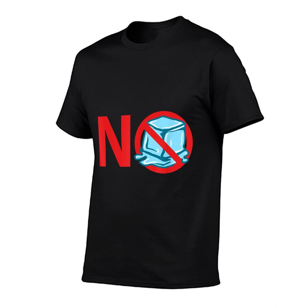 No ICE Funny Ice Cube Anti ICE Deportation Human Rights  Summer-ready Fabric T-Shirt