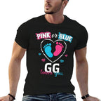 Pink Or Blue GG Loves You Baby Gender Reveal GG  Summer-ready Fabric T-Shirt
