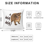 Awawa! Angry Screaming Hyrax Meme - Cute & Funny Soft Style Accent Throw Pillow