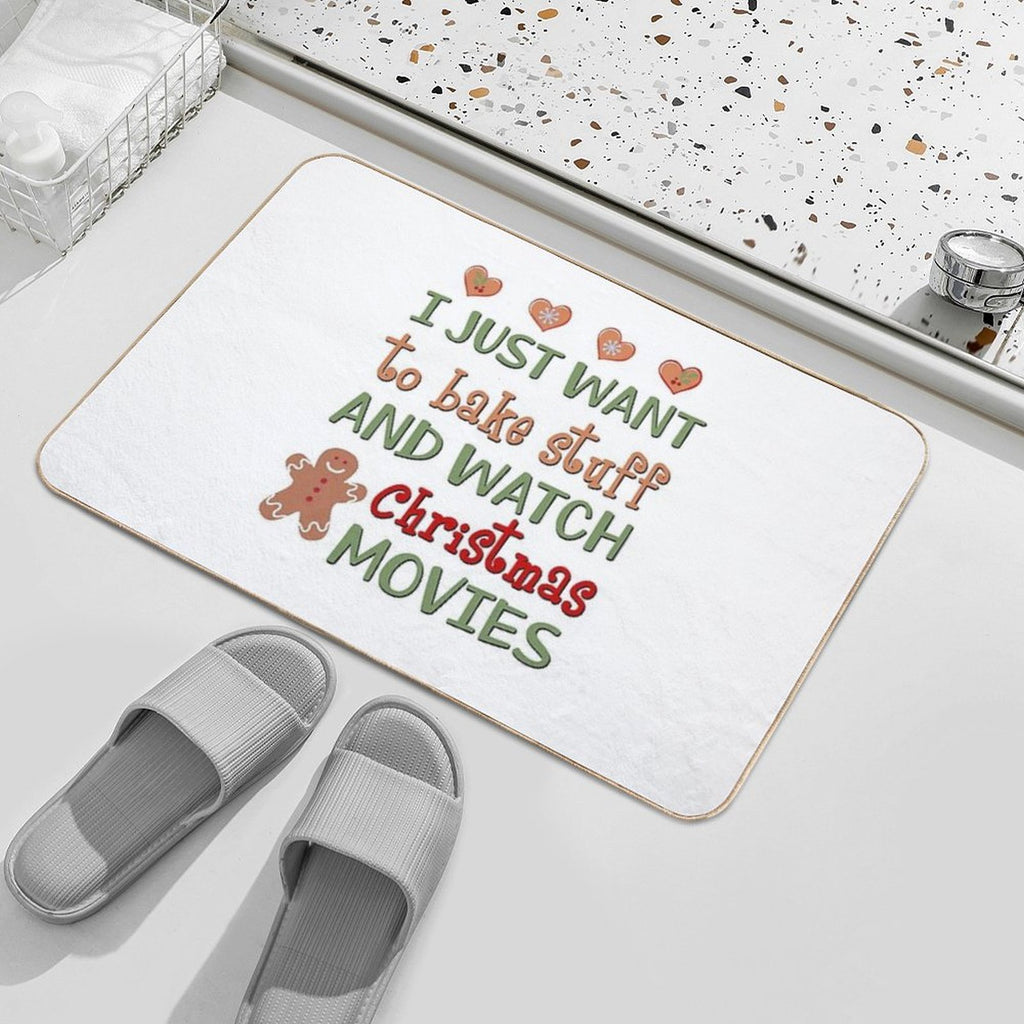 Bake & Watch Movies  Non-Slip Bath Mat