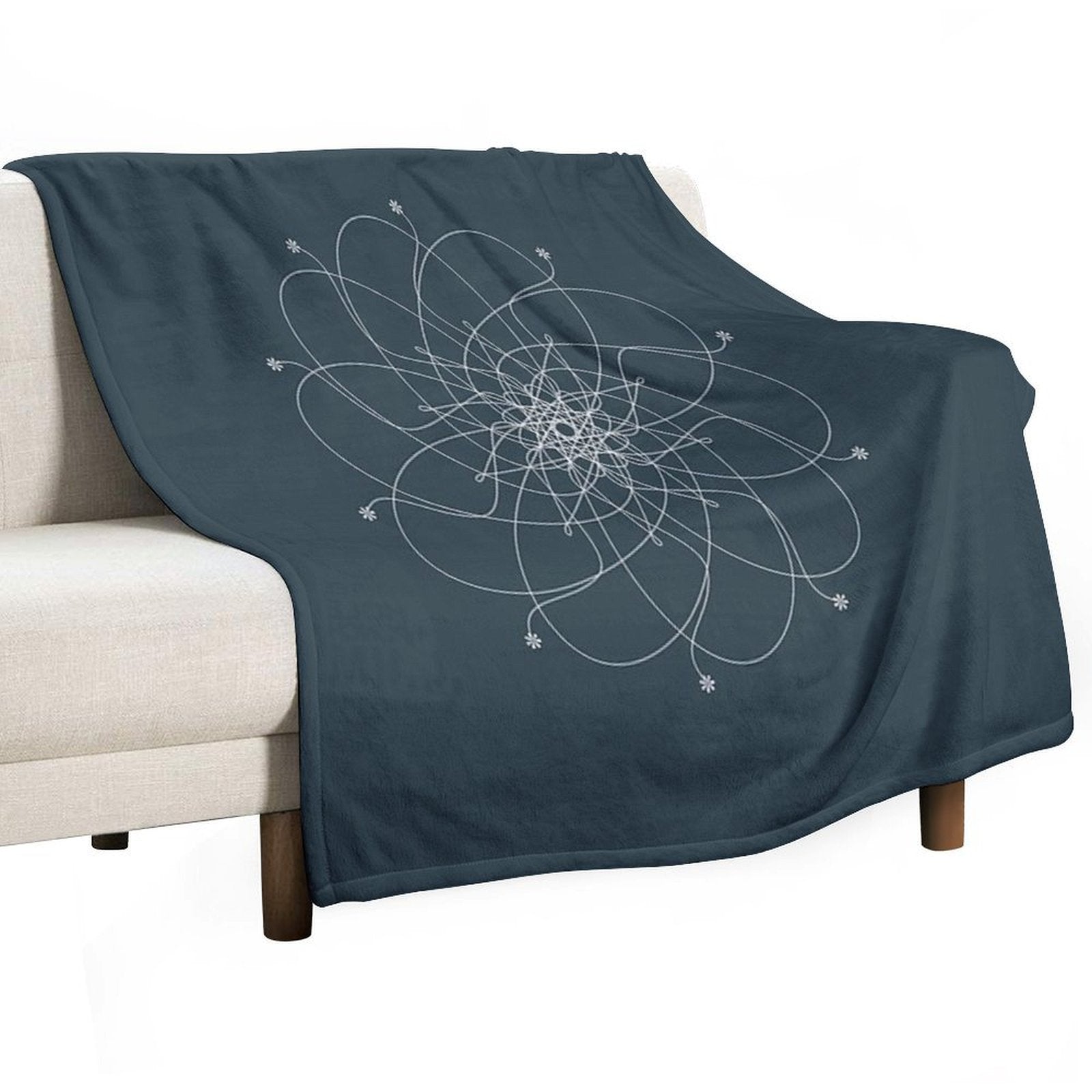 Ornament – Nightblu Blossom Lightweight Throw Blanket