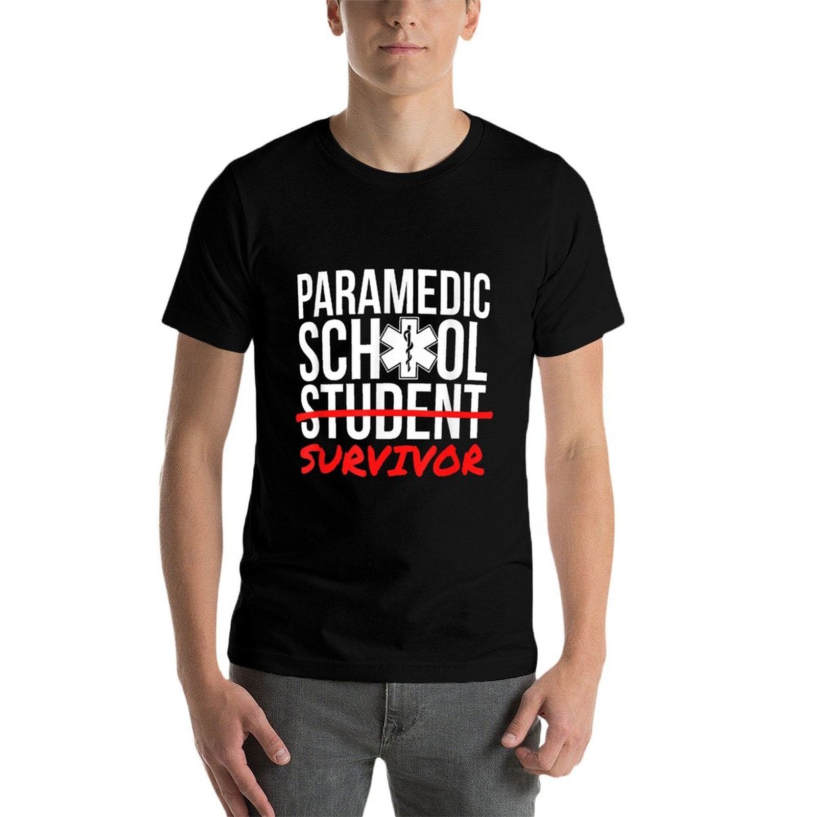 Paramedic School Graduation Gift Student Survivor  Odor-resistant T-Shirt