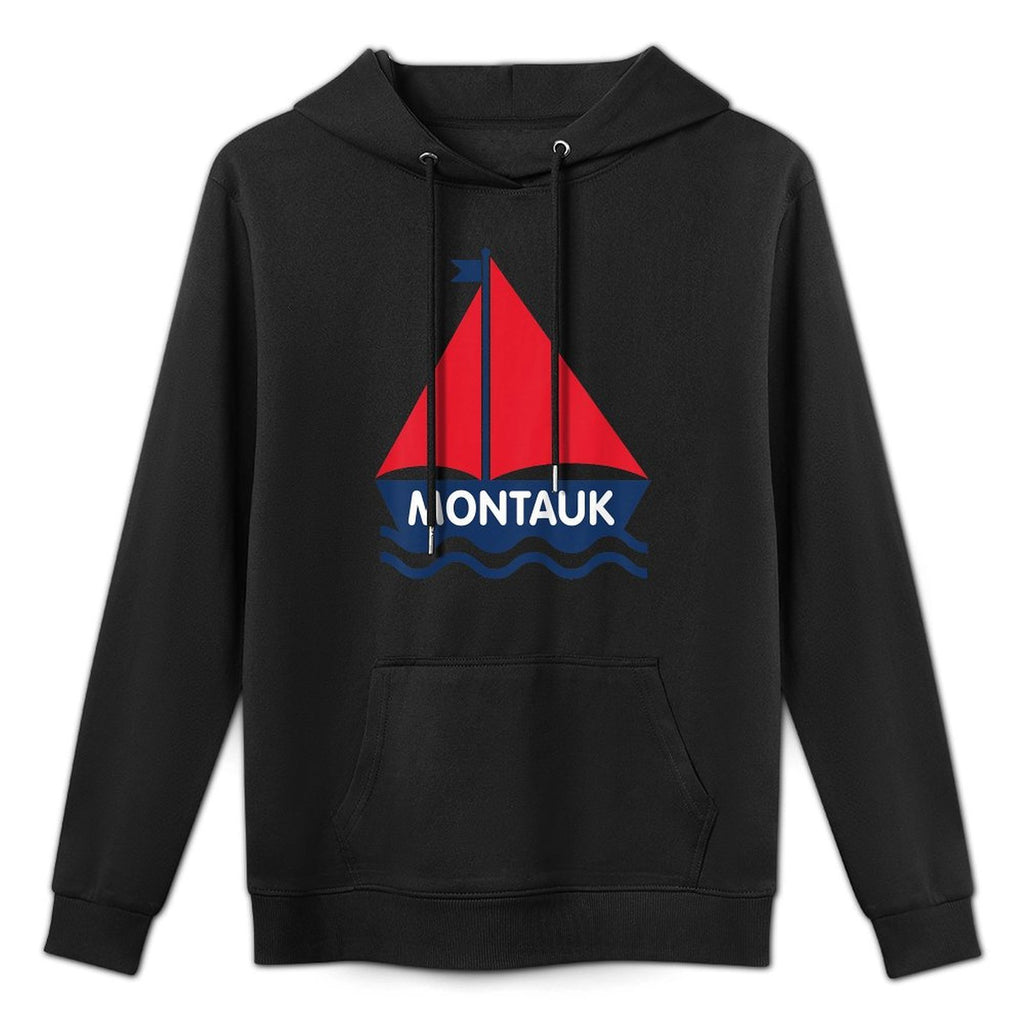 Montauk New York Sailboat Boys Girls Toddlers Durable Construction Hoodie