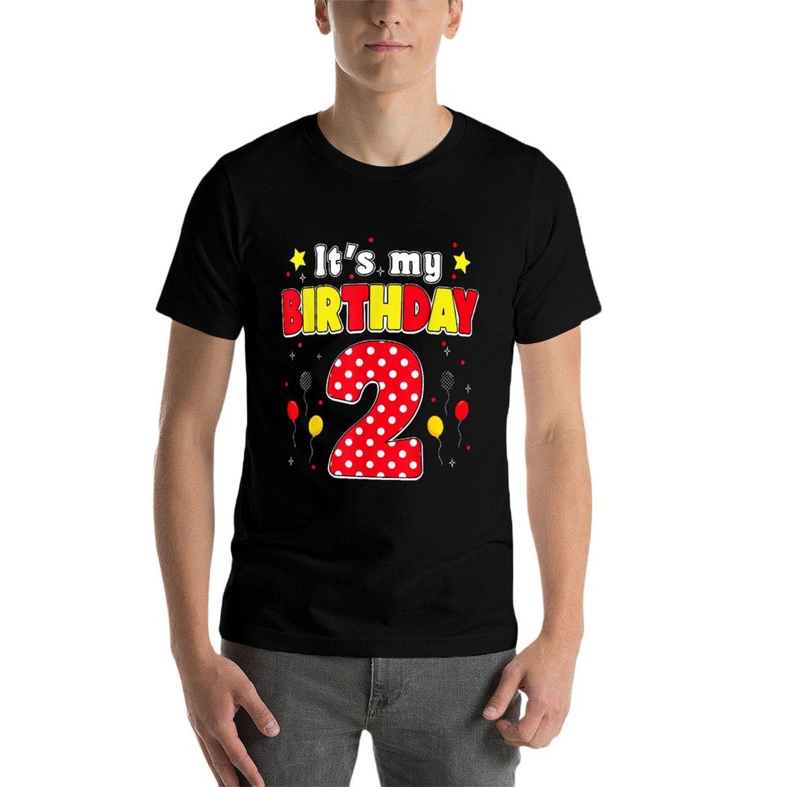 Its My 2nd Birthday Funny 2 Years Old Birthday Party Kids  Eco-friendly Material T-Shirt
