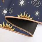 Vintage Celestial Pattern  Dirt-Trapping Bath Mat