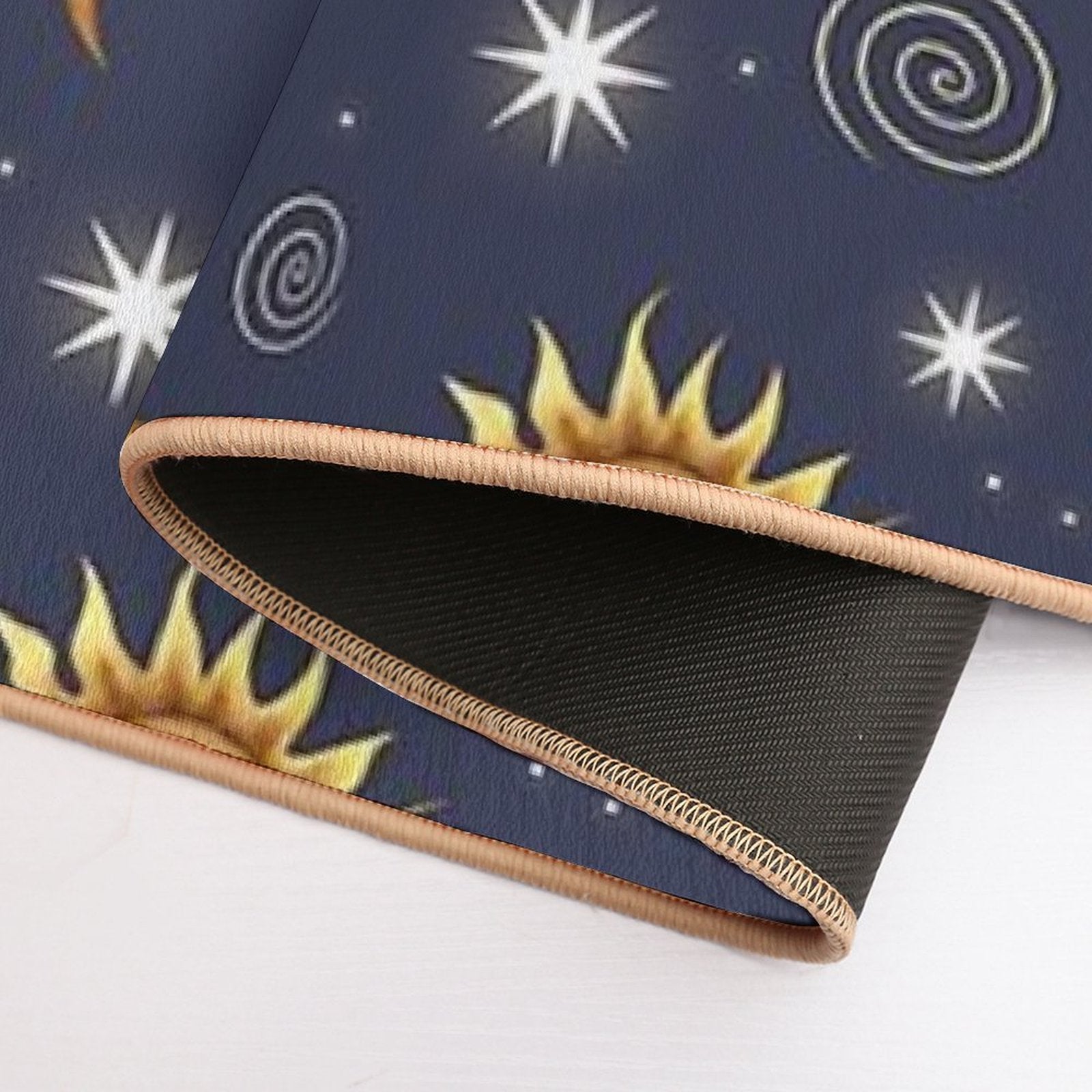 Vintage Celestial Pattern  Dirt-Trapping Bath Mat