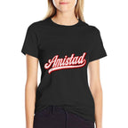 Amistad House Of Friendship Retro RCA System School Red  Wrinkle-resistant T-Shirt