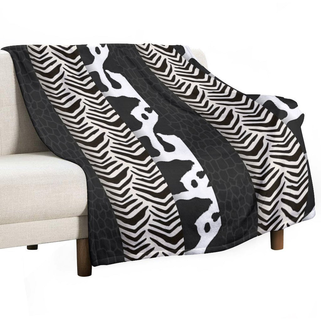 Patchwork Velvety-soft Throw Blanket