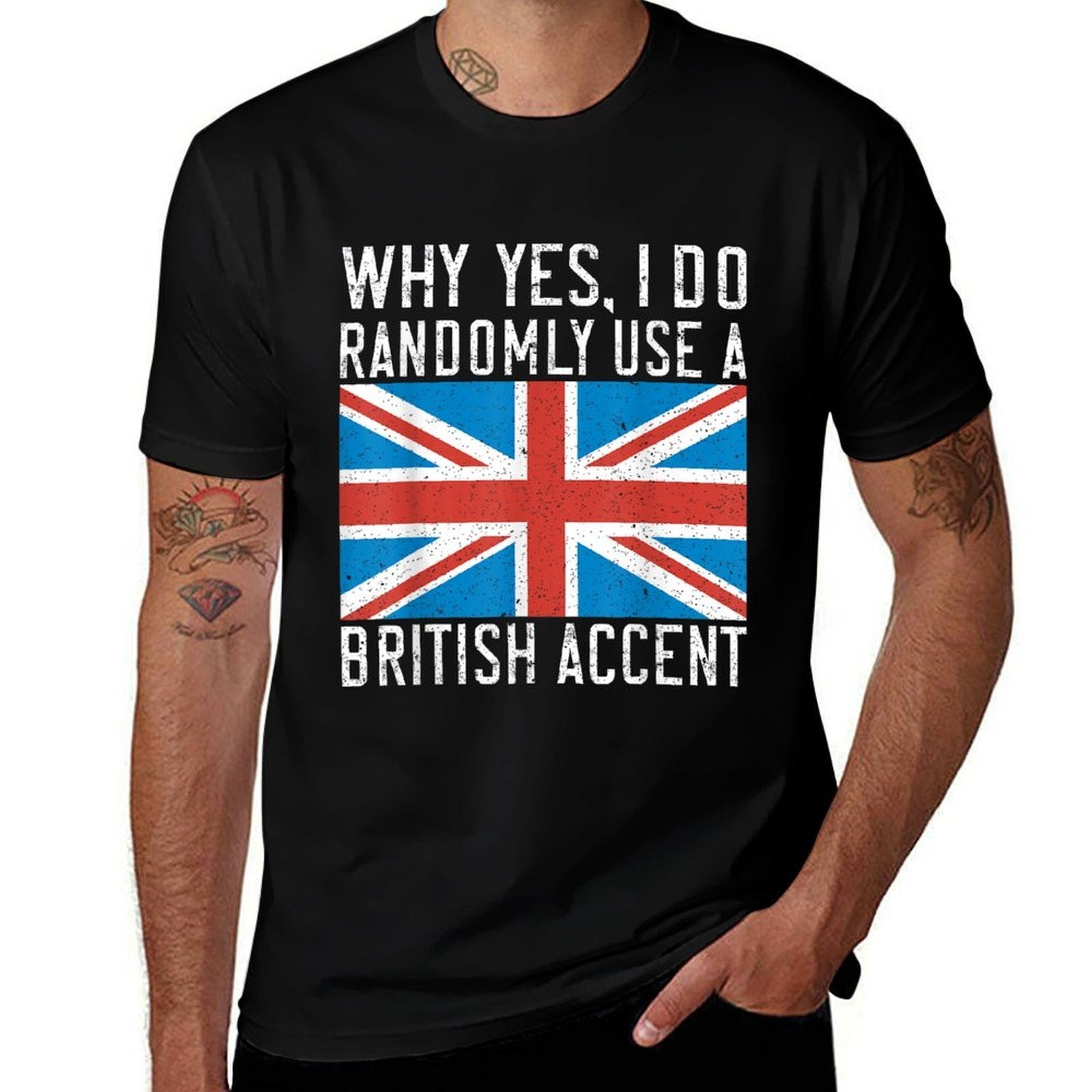 England Why Yes I Do Randomly Use A British Accent  Lightweight T-Shirt
