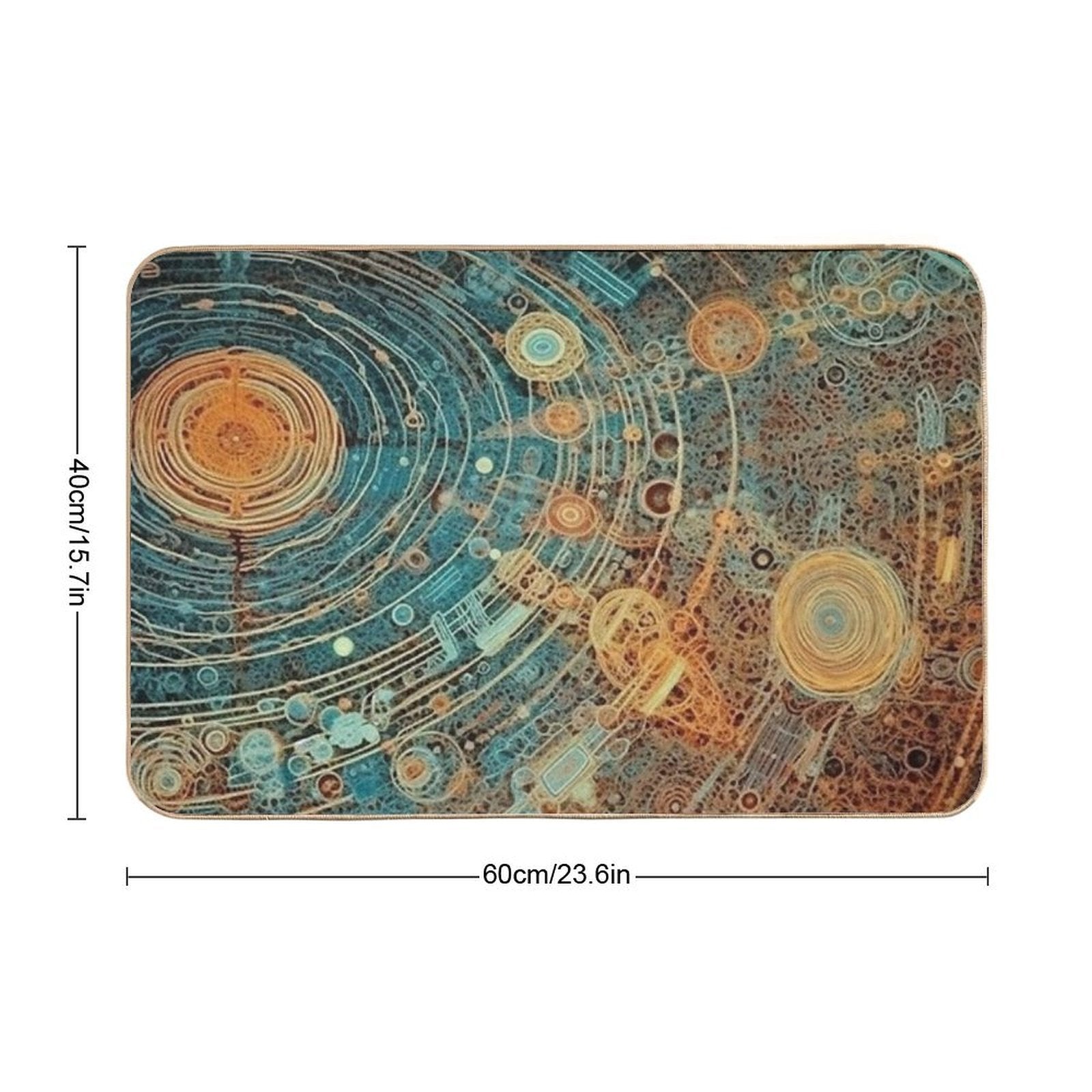 Solar Nervous System  Stain-Proof Bath Mat
