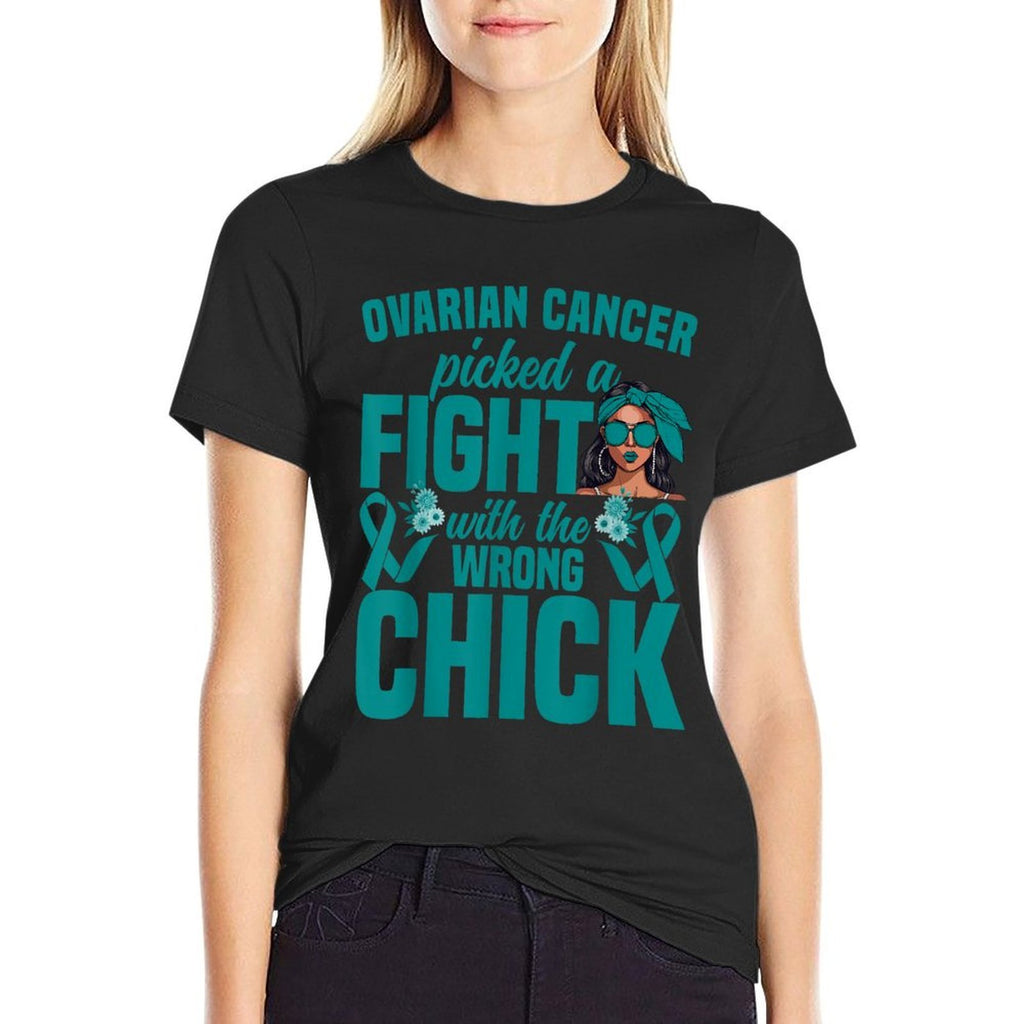 Ovarian Cancer Awareness Women Girls Survivor Ovarian Cancer  Graphic-printed T-Shirt