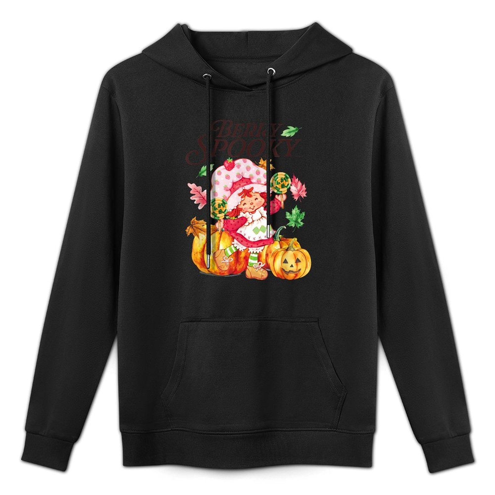 Strawberry Shortcake Berry Spooky Halloween Jack O Lantern Moisture-Wicking Hoodie