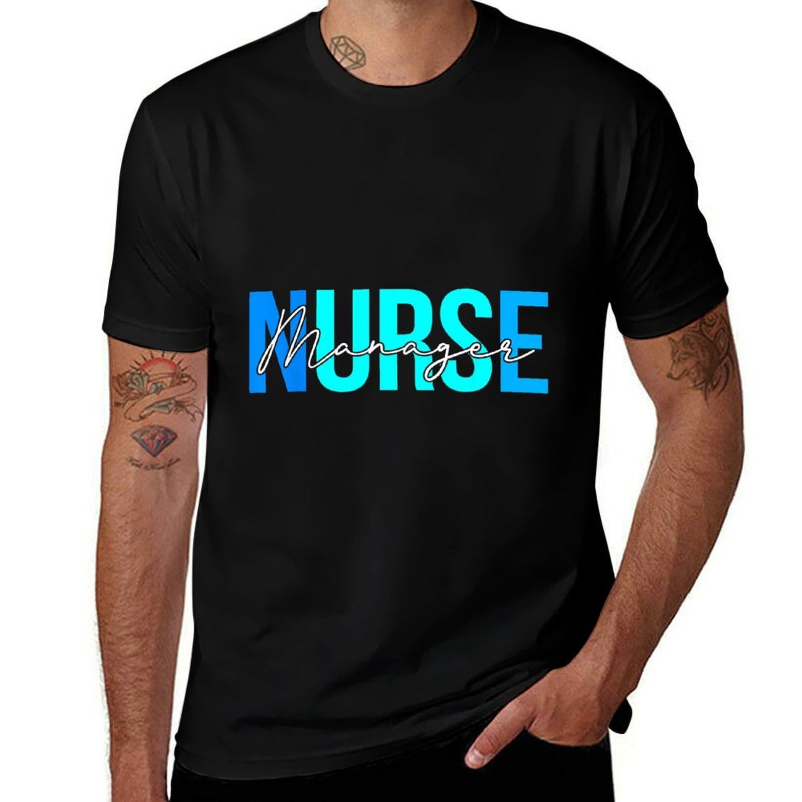 Women Manager Nurse Gifts For Womens Nursing Apparel  Trendy Pattern T-Shirt