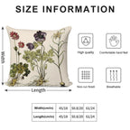 Botanica Nostalgia II Plant Botanical Study Soft Luxury Feel Throw Pillow