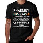 Pharmily Funny Pharmacy Technician Pharmacist Men Women  Relaxed-fit T-Shirt