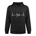 Music Heartbeat - Music Gift For Music Lover Unisex Design Hoodie