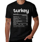 Turkey Nutrition Facts Funny Thanksgiving Christmas Food  Odor-resistant T-Shirt