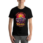 Vintage Reno Nevada Sunset Skyline Cityscape  Versatile T-Shirt