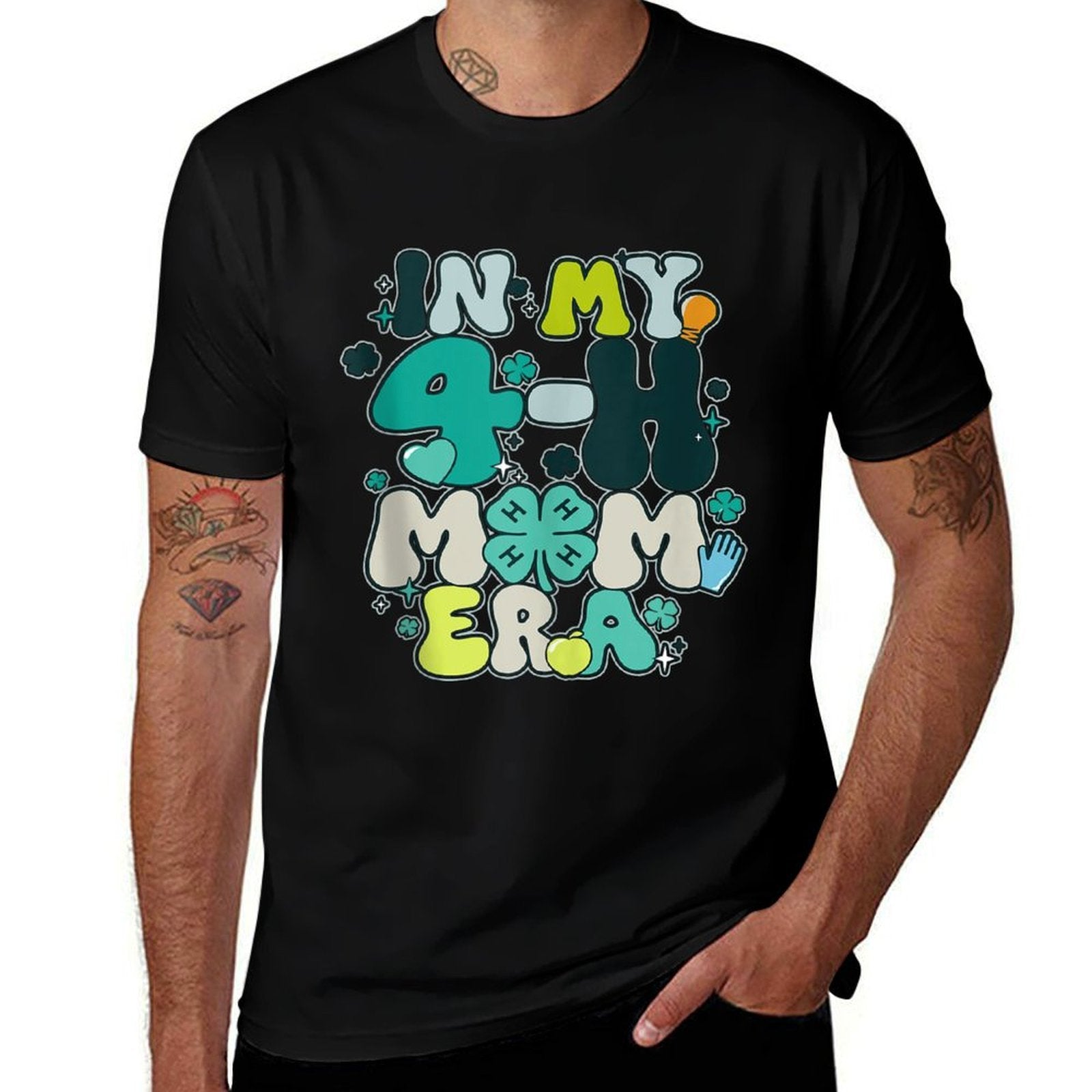In My 4-H Mom Era Apparel  Cotton T-Shirt