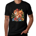 Cute Squirrel With Flowers I Kids Squirrel  Affordable Price T-Shirt