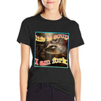 Life Is Soup Oddly Specific Funny Weird Ironic Raccoon Meme  Polyester Blend T-Shirt