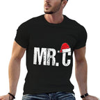 Funny Mr. C - Santa Claus Hat Christmas  Graphic-printed T-Shirt