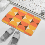 Mid Century Modern Geometric Abstract Pattern 727  Absorbent Bath Mat