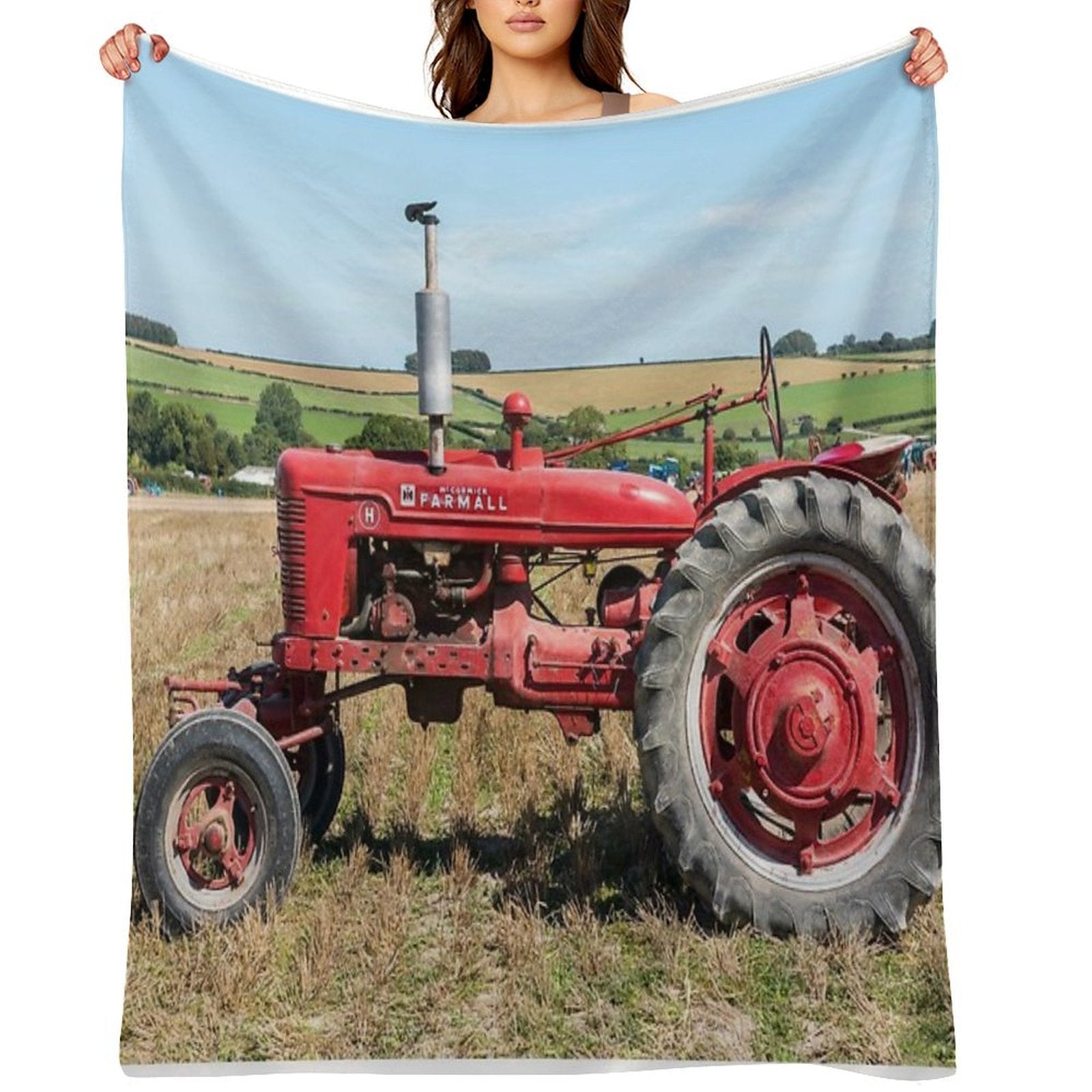 Farmall H Quick-dry Throw Blanket